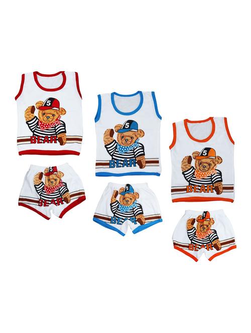kids printed vest and brief combo - 20609416 - Very Small Image - 1