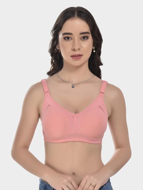 peach nylon regular bra - 20611257 - Very Small Image - 1