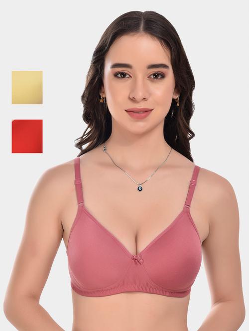 multi colored cotton blend regular bra - 20611271 - Very Small Image - 1