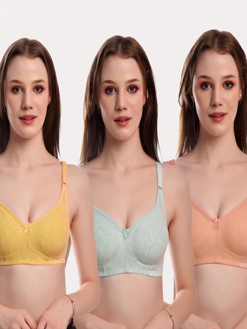 pack of 3 solid bras - 20611402 - Very Small Image - 1