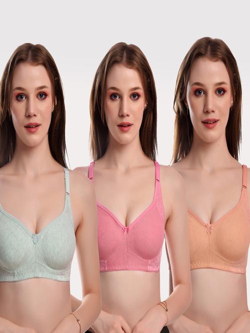 pack of 3 solid bras - 20611417 - Very Small Image - 1