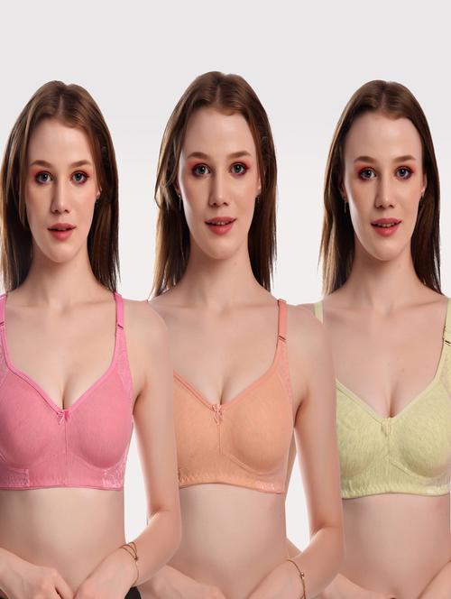 pack of 3 solid bras - 20611420 - Very Small Image - 1