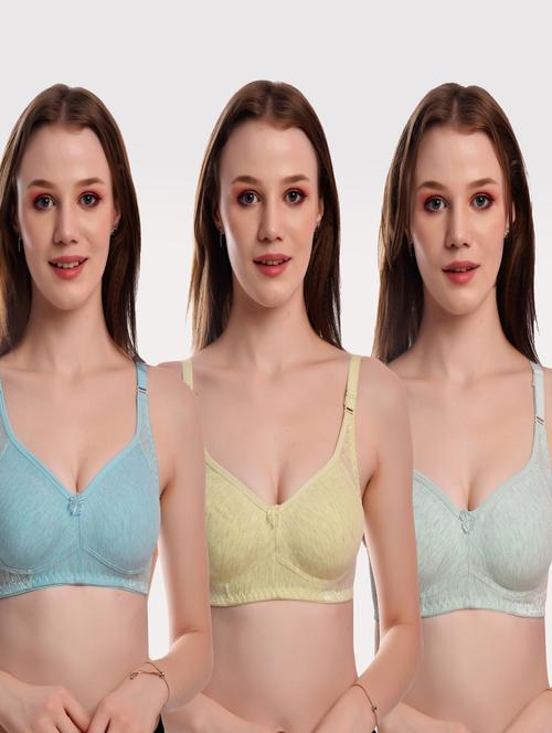 pack of 3 solid bras - 20611425 - Very Small Image - 1