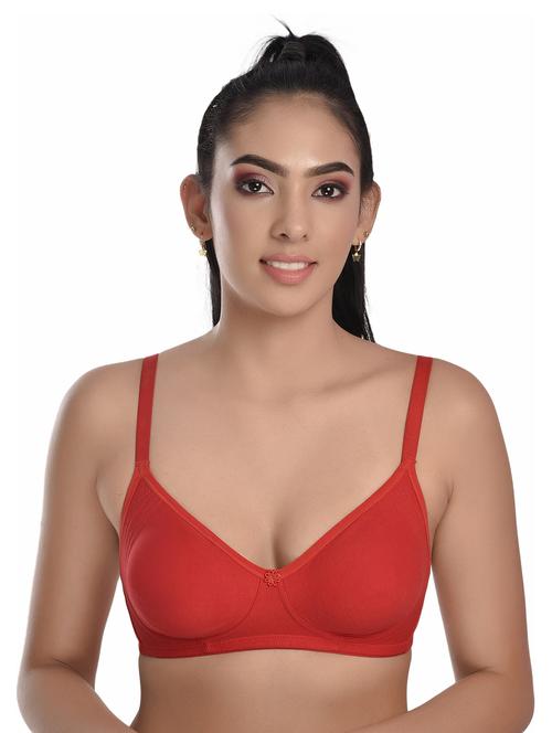 red cotton blend regular bra - 20611480 - Very Small Image - 1