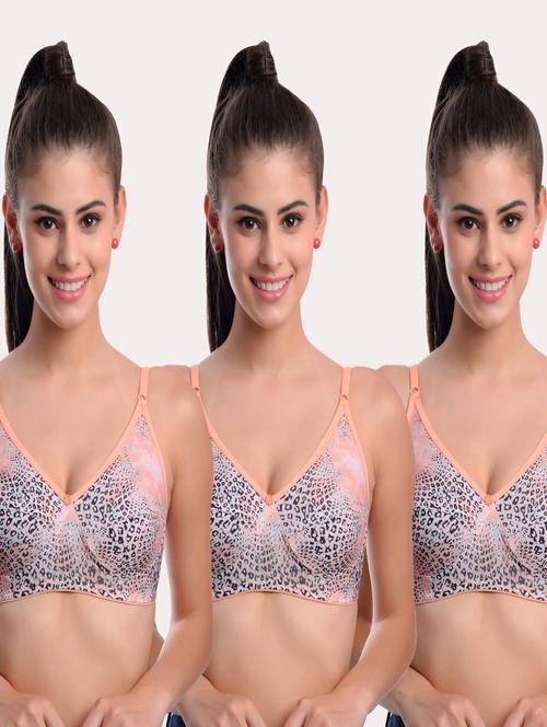 pack of 3 animal printed bras - 20611490 - Very Small Image - 1