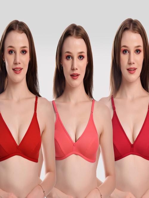 pack of 3 solid bras - 20611518 - Very Small Image - 1