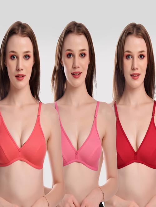pack of 3 solid bras - 20611527 - Very Small Image - 1