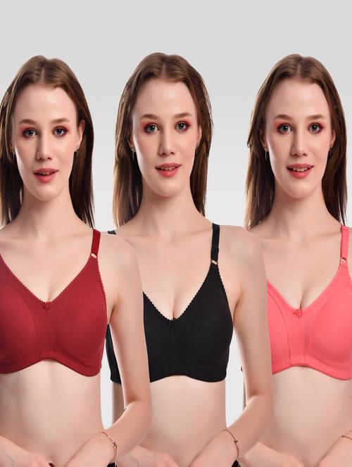 pack of 3 solid bras - 20611556 - Very Small Image - 1