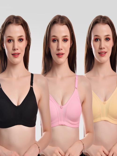 pack of 3 solid bras - 20611562 - Very Small Image - 1