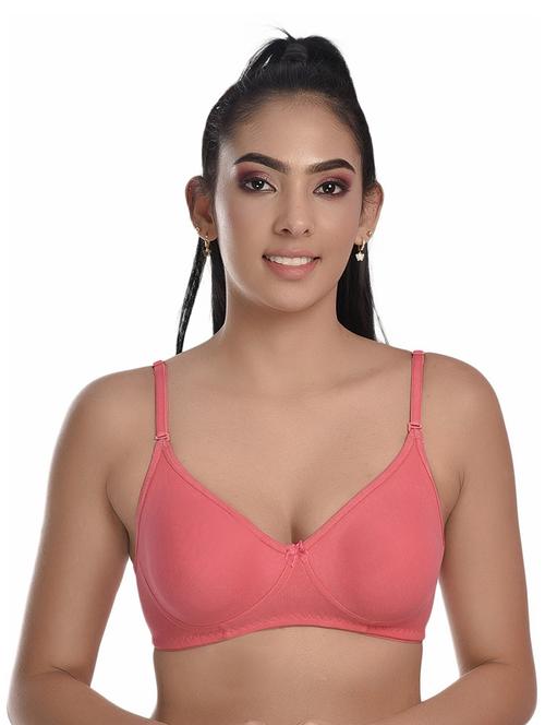 coral cotton blend t-shirt bra - 20611591 - Very Small Image - 1