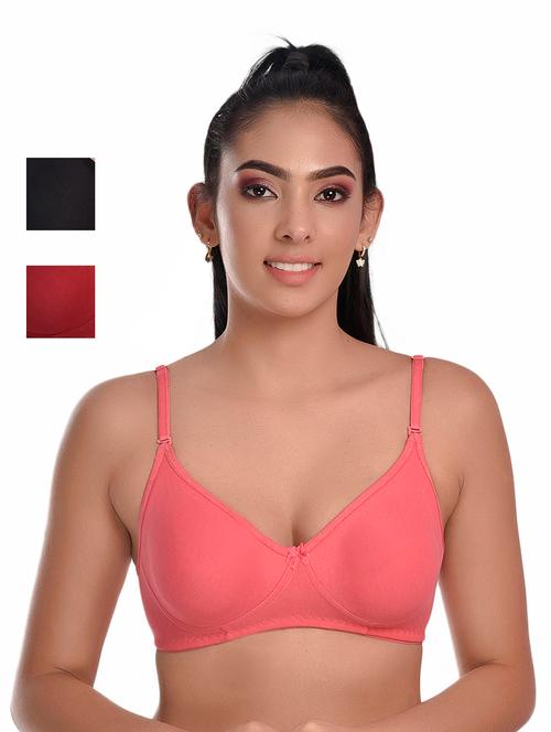 pack of 3 solid bras - 20611604 - Very Small Image - 1