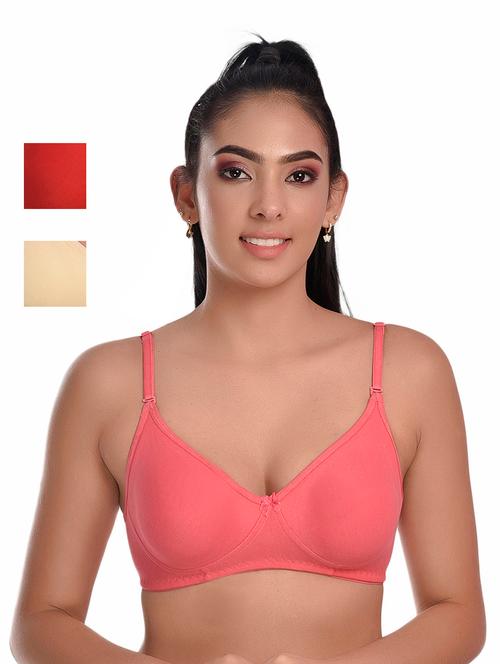 pack of 3 solid bras - 20611606 - Very Small Image - 1