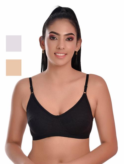 pack of 3 solid bras - 20611657 - Very Small Image - 1