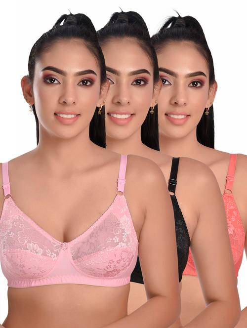 pack of 3 solid bras - 20611742 - Very Small Image - 1