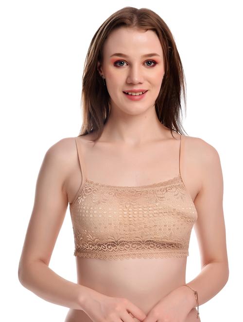 beige lace beginners bra - 20611781 - Very Small Image - 1