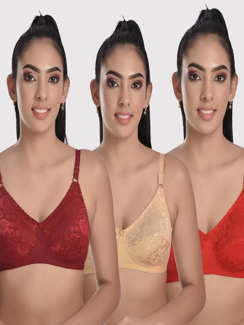 pack of 3 regular bra - 20611787 - Very Small Image - 1