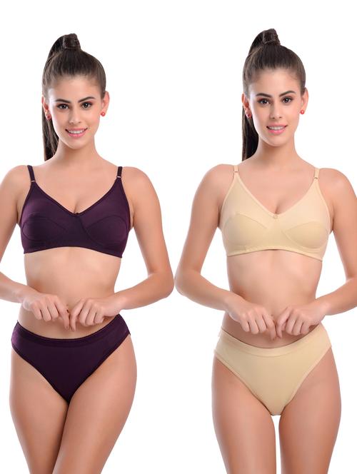 pack of 2 bras and panty set - 20611891 - Very Small Image - 1