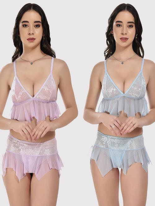 pack of 2 bras and panty set - 20611925 - Very Small Image - 1