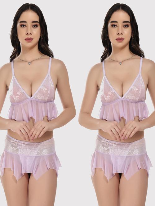 pack of 2 bras and panty set - 20611927 - Very Small Image - 1