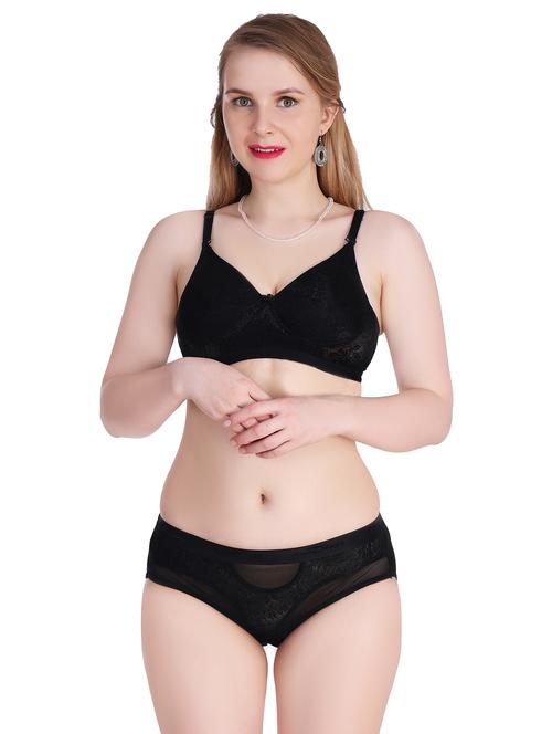 women self designed bra and panty set - 20612068 - Very Small Image - 1