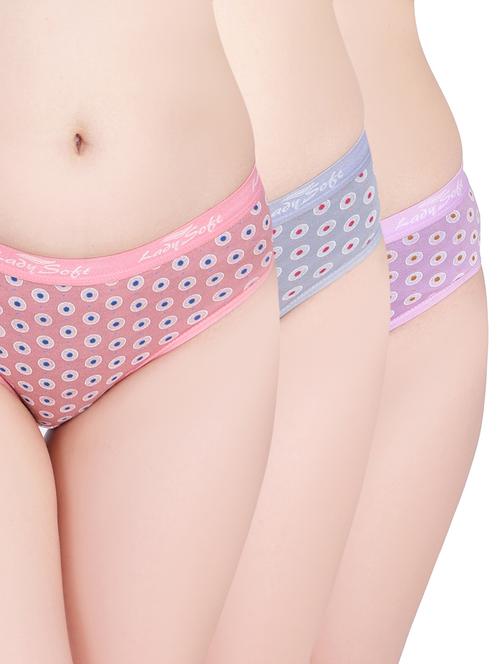 pack of 3 printed hipster panties - 20612128 - Very Small Image - 1