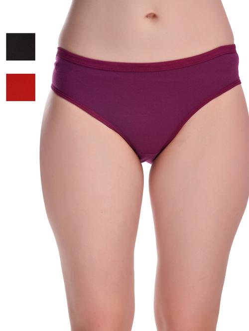 multi colored cotton blend hipster panty - 20612132 - Very Small Image - 1