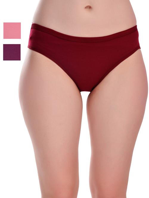 pack of 3 solid hipster panties - 20612173 - Very Small Image - 1