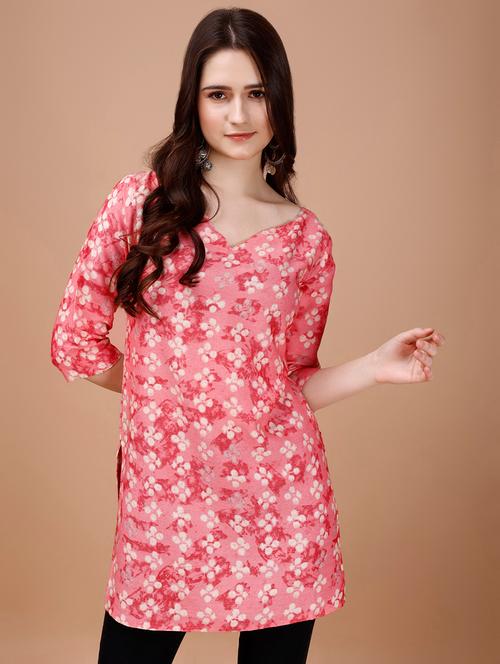 women printed straight kurta - 20614496 - Very Small Image - 1