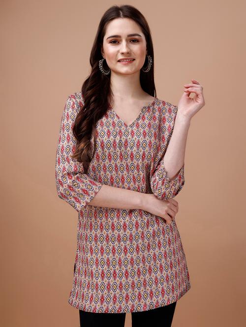 women printed straight kurta - 20614504 - Very Small Image - 1