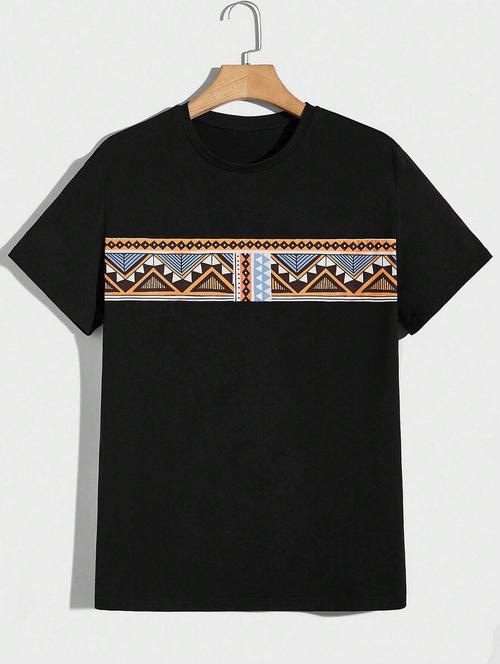 man printed round neck t-shirt - 20614858 - Very Small Image - 1