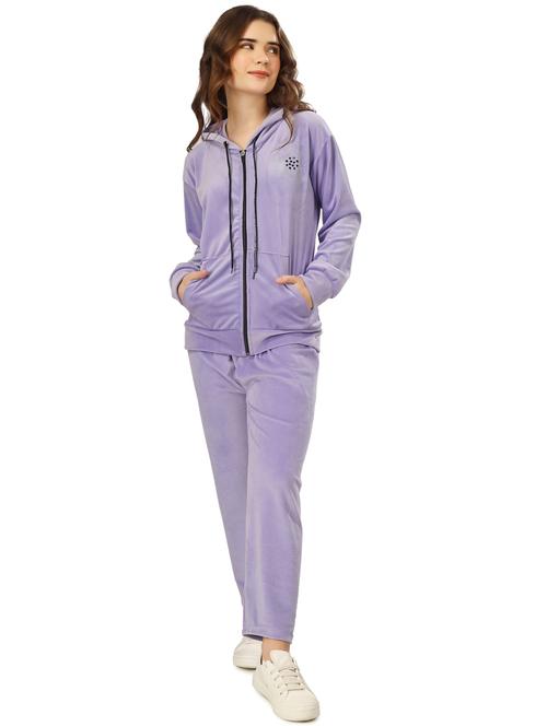 women lavender solid co-ord set - 20616034 - Very Small Image - 1