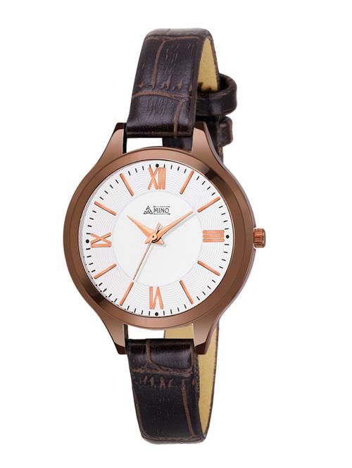 women round shape analog watch - 20616462 - Very Small Image - 1