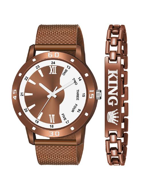 analog watch & bracelet gift set (pack of 2) - 20616518 - Very Small Image - 1