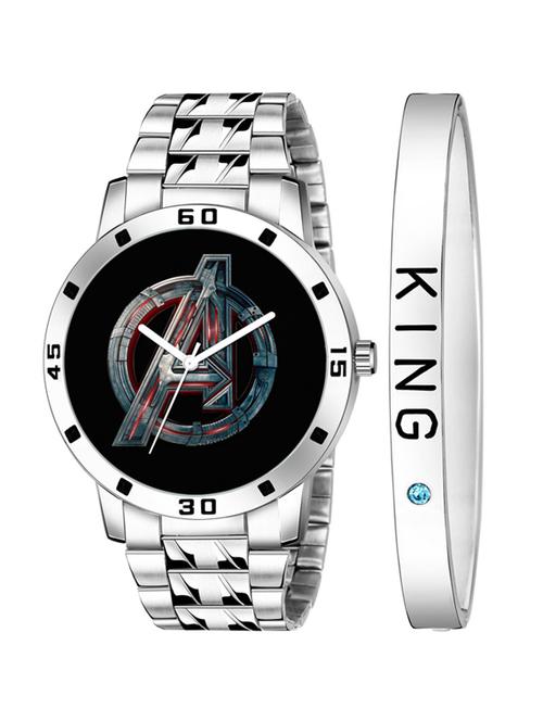 analog watch & bracelet gift set (pack of 2) - 20616527 - Very Small Image - 1