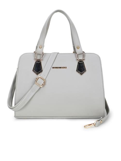 grey leatherette (pu) regular handbag - 20616875 - Very Small Image - 1