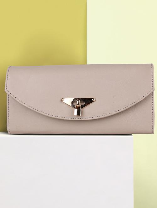 women lavender solid regular wallet - 20616885 - Very Small Image - 1