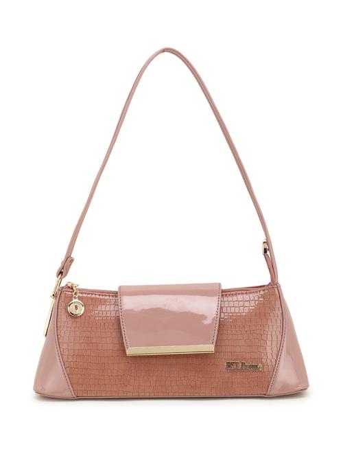 tan leatherette (pu) handbag - 20616941 - Very Small Image - 1