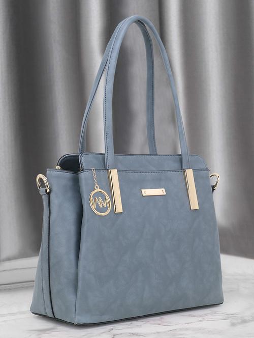 grey leatherette (pu) handbag - 20617200 - Very Small Image - 1