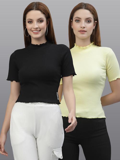 women set of 2 multi coloured casual top - 20617802 - Very Small Image - 1