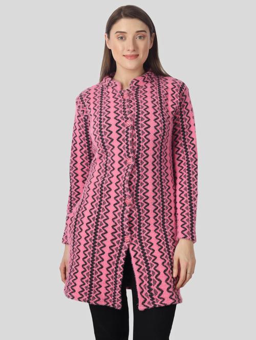 pink wool cardigan - 20617924 - Very Small Image - 1
