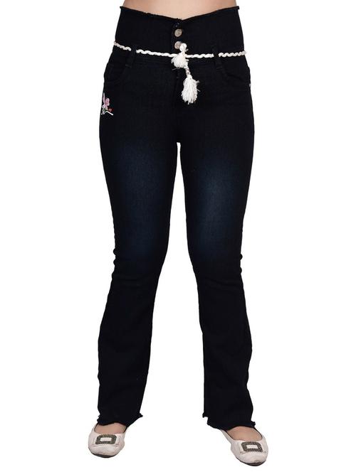 kids black washed detailed denim jeans - 20620623 - Very Small Image - 1