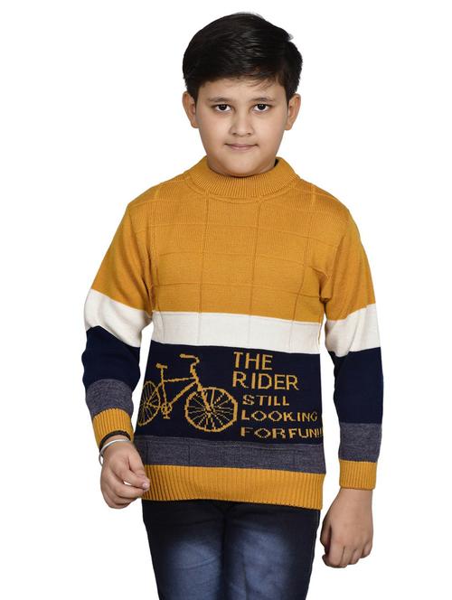kids front printed colourblocked sweater - 20621316 - Very Small Image - 1