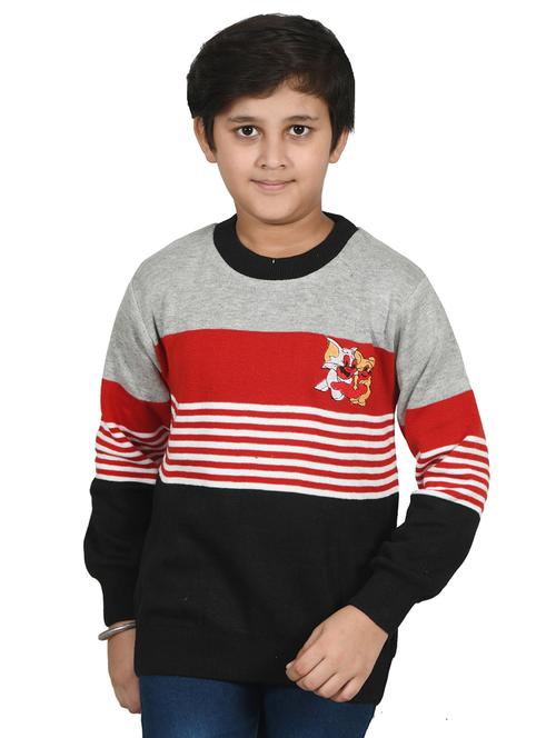 boys multi colored striped sweater - 20621362 - Very Small Image - 1