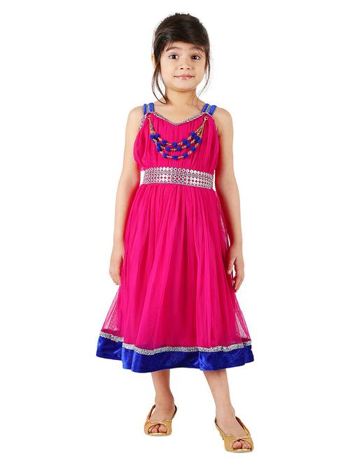 kids pink detailed dress - 20622443 - Very Small Image - 1
