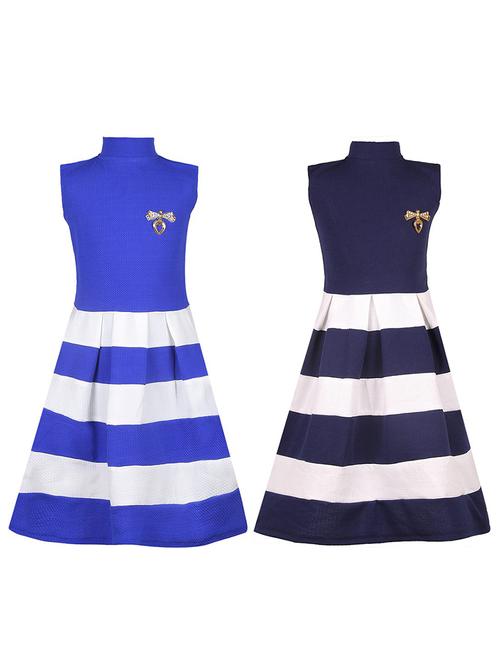 girls pack of 2 cotton frock - 20622474 - Very Small Image - 1