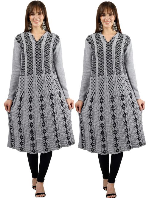 women pack of 2 woolen kurta - 20622993 - Very Small Image - 1