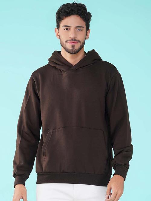 brown back print hooded sweatshirt - 20623632 - Very Small Image - 1
