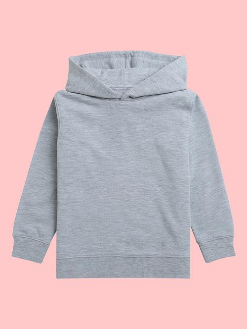 kids grey back printed hooded sweatshirt - 20623697 - Very Small Image - 1