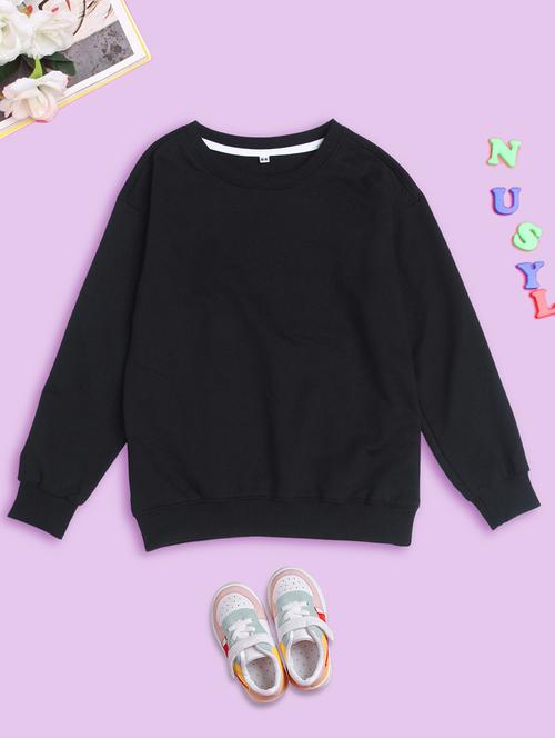 kids round neck solid sweatshirt - 20623750 - Very Small Image - 1