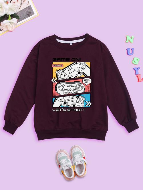 kids round neck graphic regular sweatshirt - 20623806 - Very Small Image - 1